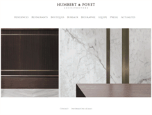 Tablet Screenshot of humbertpoyet.com